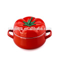 5pcs Tomato Enamel Pot Milk Pot Soup Pot